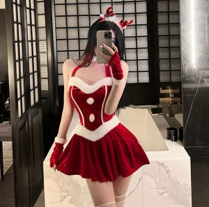 U Gonna S Christmas Sleepwear for Women Dress Red Sleeveless Push Up Lingerie Nightwear Fashion 2025 New Design Elastic Party Christmas Gift