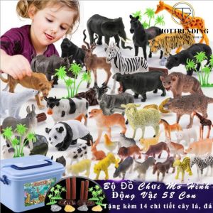 Bộ đồ chơi mô hình động vật Starmap dành cho bé 58 con vật mô hình Khủng long 44 Chi tiết an toàn cho bé vừa chơi vừa khám phá kiến thức Trùm Sỉ Gia Thành