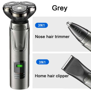 JINGKE Multi functional electric shaver three in one full body washing LCD digital display USB rechargeable beard trimmer