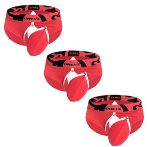 CMENIN ORLVS 3Pcs Hot Modal Jockstrap Underwear Man Brief Breathable Innerwear Mens Panties Briefs Men Underpants Underware OR6413