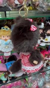 ลิงใหม่ มอนชิ มอนชิ 15cm ตุ๊กตาขนฟู ตุ๊กตาลิงอนุบาล ตุ๊กตาเครื่องจับ , ไม่เป็นไร.