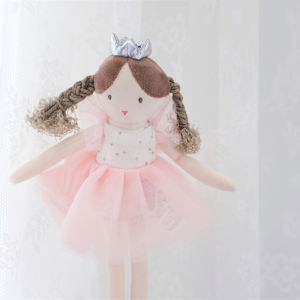 ตุ๊กตานางฟ้าพร้อมชุดบัลเล่ต์31ซม.เดรสยาวน่ารักในฝันของเล่นตุ๊กตาเหมือนนุ่มและน่ากอดของขวัญสําหรับเด็ก