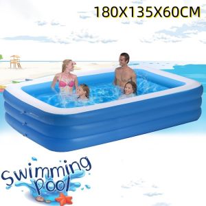 Inflatable Swimming Pool  For Kids Swimming Pool Baby Swimming Pool Air Pump Family Size