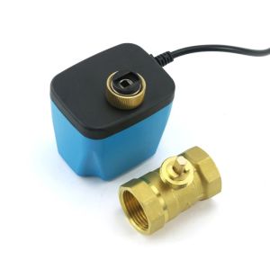 DN15 1/2" to 2" Normally Closed Normally Open 220V 12V24V 2-Wire Brass Electric Ball Valve for Water Oil Replaces Solenoid Valve