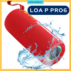 BÁN LẺ GIÁ SỈ - LOA BLUETOOTH KHÔNG DÂY P PRO 6 THIẾT KẾ GỌN NHẸ ÂM THANH SỐNG ĐỘNG BASS MẠNH MẼ