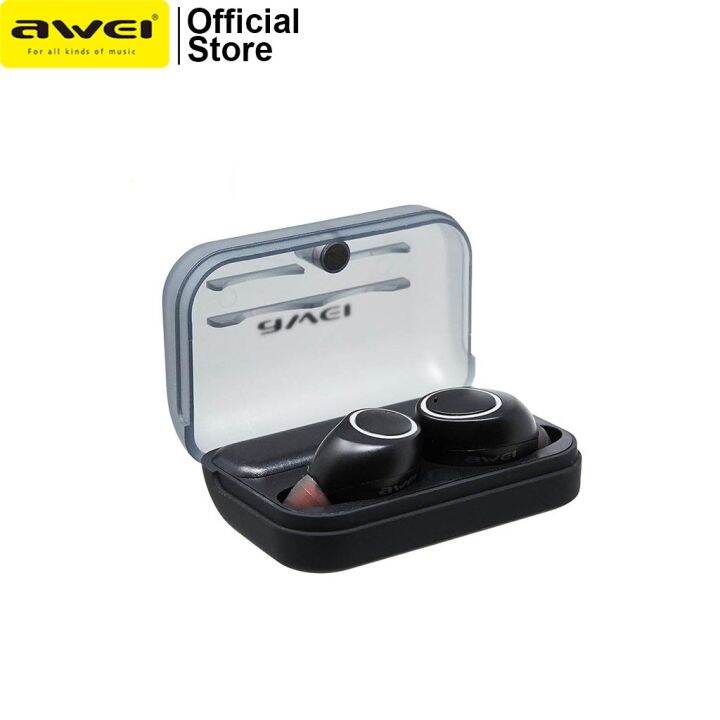 Awei T3 Tws Bluetooth Wireless Earbuds Noise Reduction Earphone With Charging Case Ipx4