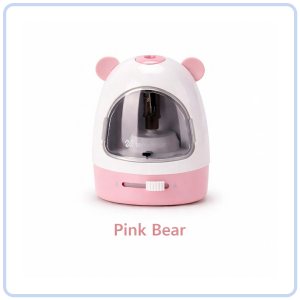【Pure Care】 Cute Animal Electric Pencil Sharpener / Battery or USB Powered / Adjustable Point/Replaceable Cutter