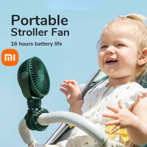 XIAOM1 Stroller Fan 4000mAh baby fan USB rechargeable 4-speed wind speed 360° direction rotatable 八爪鱼风扇Electric Fans Suitable For Baby Pram Table Desk Car Seat Outdoor Indoor Summer Fan Accessories Stroller Fan