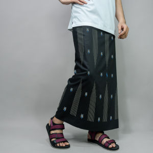 Katsae - Sarung Bordir Motif AMMAR 100% Timbul Bordir Sarung Pria Dewasa Sarung Sholat