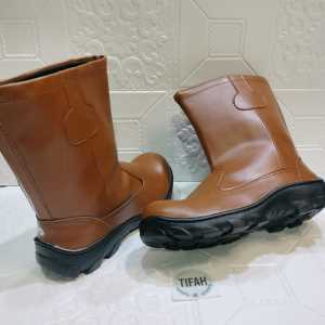 PROMO SEPATU SAFETY BOOTS TINGGI UJUNG BESI ANTI SLIP KERJA PERTAMBANGANPROYEKPABRIK PRIA