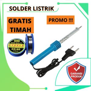 Solder Gagang Listrik 40W SOLDER KAYU EXXORA PEMANAS TEMBAGA Soldering Iron solder murah Alat Patri Electric Soldering Solder Listrik Kayu Plastik A