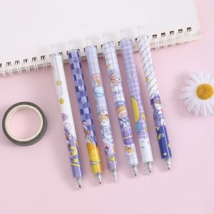 Zaman Now - Pulpen Gel Mekanik Lucu Karakter / Set Pulpen Gel 6 Pcs / Ballpoint Mekanik Pulpen Set Isi 6 PCS / Pulpen Gel Lucu