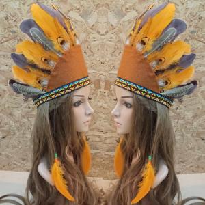 ที่คาดผมขนนก คาดผมโบฮีเมี่ยน คาดผมชนเผ่า ทรงหัวหน้าเผ่า ทรงใบพัด  มีหลายสีใส่ได้ทั้งหญิงชาย ปรับขนาดได้ งานแฮนด์แมด ฝีมือคนไทย พร้อมส่งจากไทย