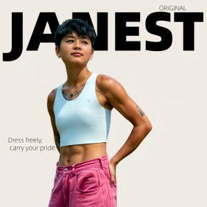 JANEST Chest Binder Seamless Pullover Binder Non‑Slipping Tight Compression Stable Fit for Women