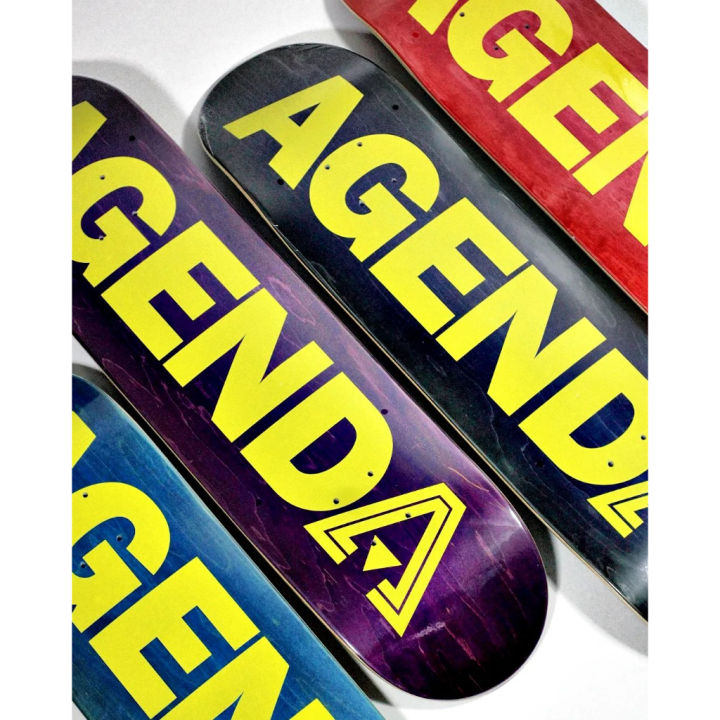 【COD】 Agenda Skate Co. Skateboard Deck with Free Griptape Ride in