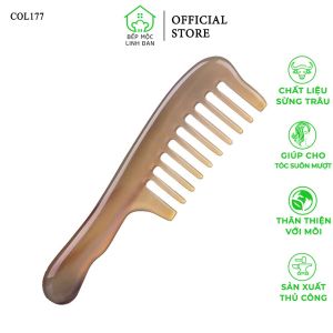 [FREESHIP MAX]Lược sừng răng thưa cao cấp size 19cm (COL177) Kiểu dáng châu Âu sang trọng
