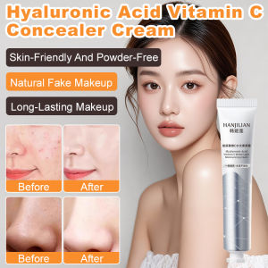 💕Five-Fold Vitamin C💕Hyaluronic Acid Vitamin C Bare Face Cream Brightens Skin Tone Lazy Cream Concealer Moisturizing Primer Genuine Product