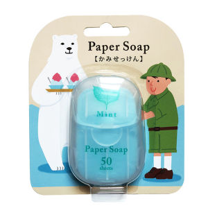 50PCS Disposable Portable Soap Paper Hand Washing Foaming Soap for Outdoor Camping Business Trip Daily Hand Clean