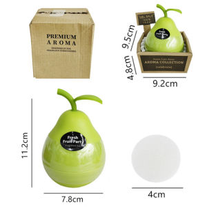 Cute Fruit Aromatherapy Girl Light Fragrance Car Solid Balm Ornaments Indoor Bedroom Bathroom Long-Lasting