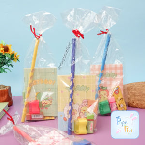 Set Alat Tulis 5K Paket Alat Tulis Pensil Penghapus Rautan Notebook Rautan