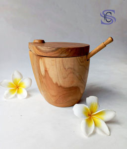 Gelas wadah bumbu Kayu Jati - Gelas - gelas sambal