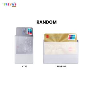 FR-C1203 Plastik Pelindung Kartu ATM SIM KTP Transparan Sampul Cover Anti Gores / Sarung Pelindung