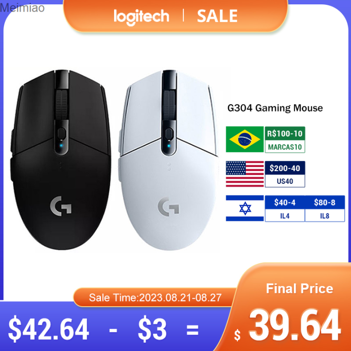 Logitech G304ไร้สายความเร็วแสงเมาส์สำหรับเล่นเกมส์6ปุ่มตั้งโปรแกรมได้ ...