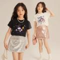 PRINCESS KESLI เสื้อยืดเด็กผู้หญิง เสื้อเด็กผ้า  เสื้อยืดแขนสั้นเด็กสไตส์เกาหลี สกรีนลายการ์ตูนน่ารักใส่ได้ทั้งหญิงและชาย. 