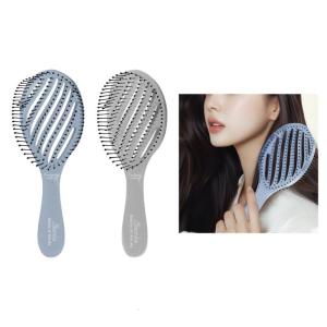 Vented Hair Comb Detangler Hair Brush for Wavy and Straight Hair with Soft Bristles for Women Kids Wet and Dry Use