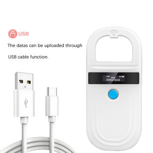 Động vật đầu đọc RFID cầm tay 134.2kHz 125Khz mèo cưng Dog Microchip Scanner FDX-B Bộ chip USB thủy tinh/Bluetooth tag Reader với thẻ