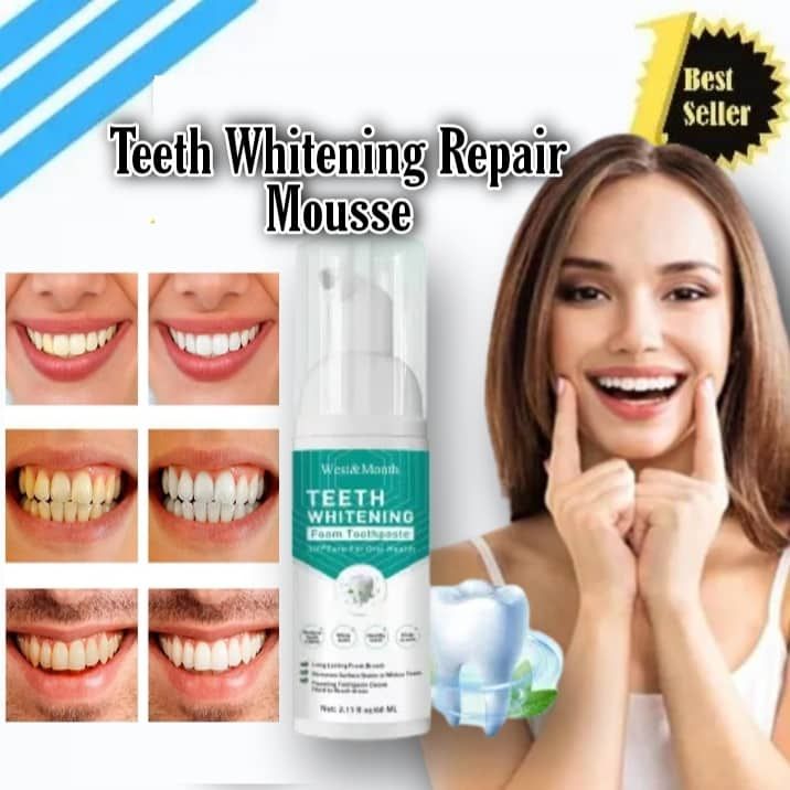 OriginaL and Effective WEST&MONTH Teeth Whitening Mousse Toothpaste ...