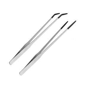 Precise Curved And Straight Feeding Tongs Long Tweezers With Corrosion Resistant Steel Construction For Exotic Pet