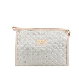 Cosmetic Storage Pouch Retro Simple Clutch Bag Large Capacity Portable Makeup Organizer for Women