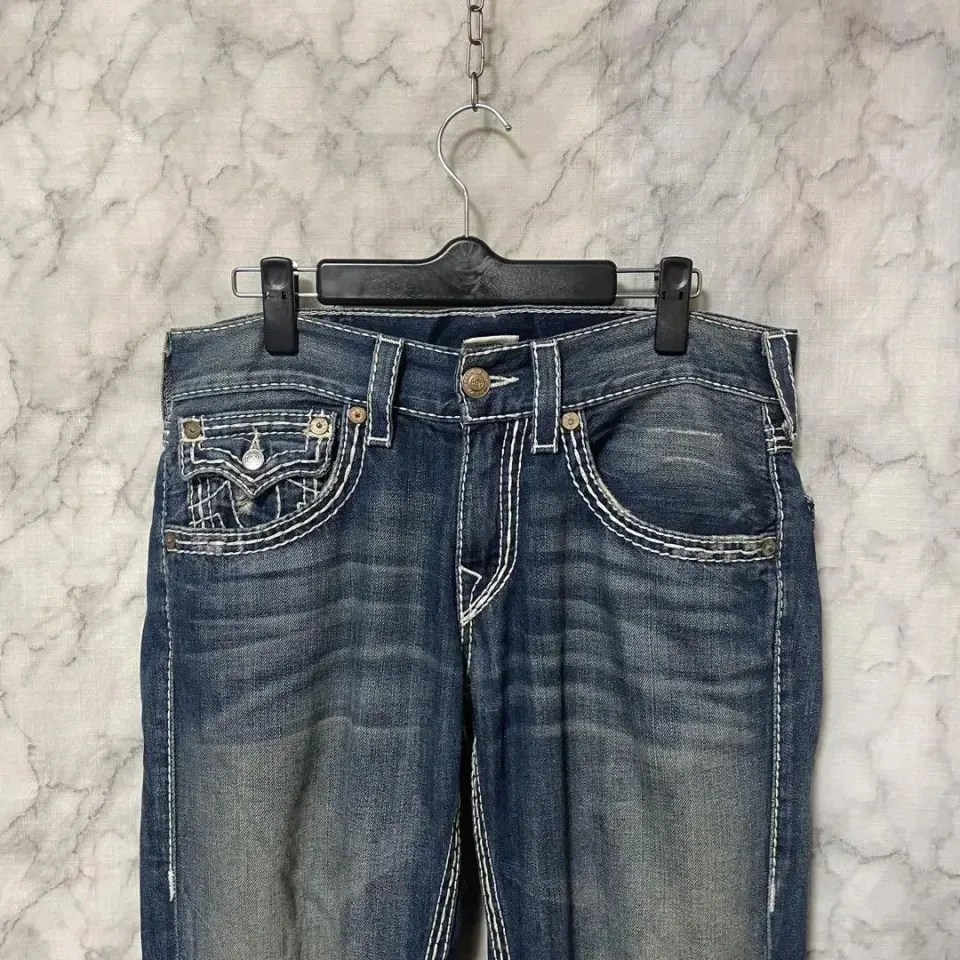 2000's True Religion Low Rise Y2K Super T Bootcut Flared Jeans
