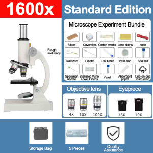 Microscope 40X-3200X with high-definition imaging suitable for all metal body microscopes in scientific toy biology kits
