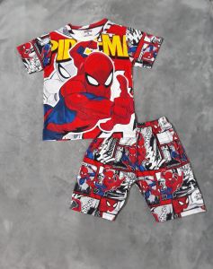 [HÌNH NGƯỜI NHỆN] BỘ THUN 3D BÉ TRAI [VẢI LOẠI 1]