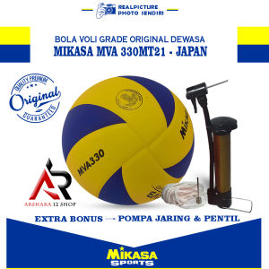 Bola Voli Volly Empuk Mikasa Ori Asli Import Size 5 MV330 Proliga