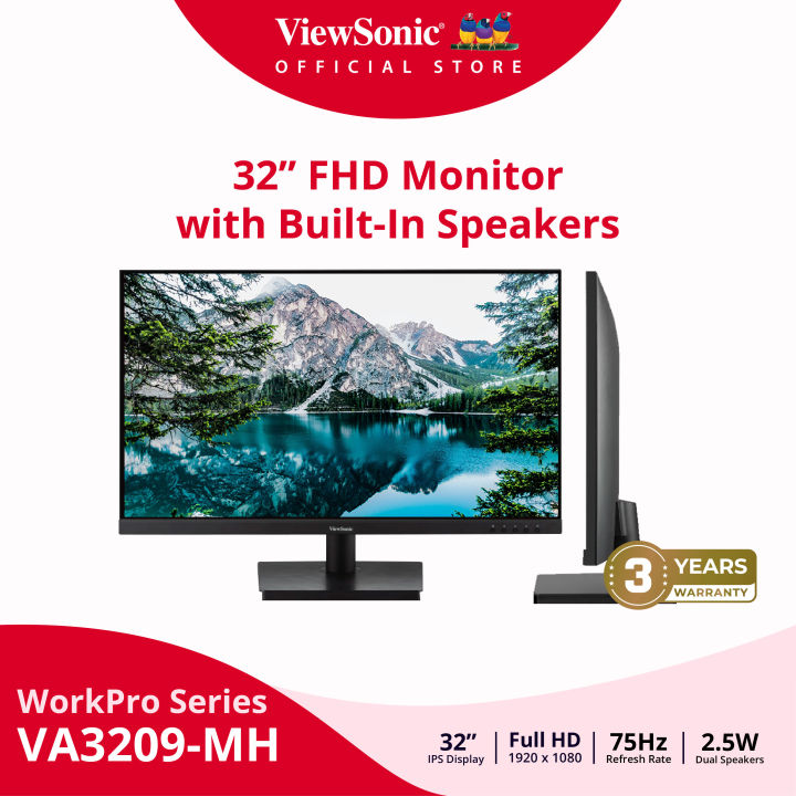 ViewSonic VA3209-MH 32” FHD 75Hz IPS Monitor | Build-in Speaker | Eye ...