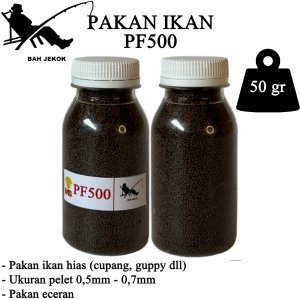 Pelet PF800 Pakan Ikan Hias Kecil Bibit Cupang Koi Guppy Kura Kura Kolam & Akuarium BTL (50gr)