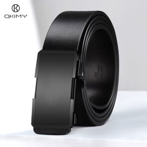OKIMY เข็มขัดผู้ชายเข็มขัดผู้ชายแฟชั่นธุรกิจเข็มขัดหนังแท้เข็มขัดหัวเข็มขัดอัตโนมัติหนังวัวสองชั้นหรูหราแบรนด์คุณภาพสูงสันทนาการเข็มขัดลำลองชายสำหรับผู้ชาย