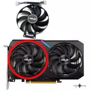 พัดลมการ์ดจอ ASUS RTX2070 2060 GTX1660S DUAL MINI graphics card cooling fan FDC10H12S9-C