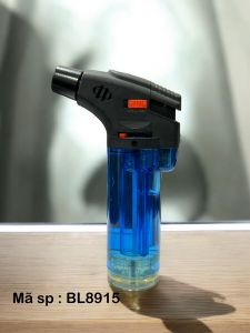Bật Lửa Khò quẹt khò gas mã BL8915 kiểu dáng đẹp chất liệu nhựa trong cao cấp tia lửa xanh độ bền cao có thể bơm Gas khi hết