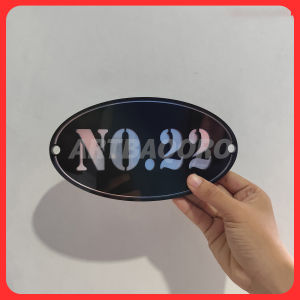 Custom Papan Nomor Rumah Estetik Double Layer Bahan Akrilik Premium Berkualitas Mewah Minimalis Aesthetic