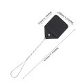 Manual Leather Fly Swatter Mosquito And Cockroach Repeller Hanging Flyswatter For Indoor Outdoor.