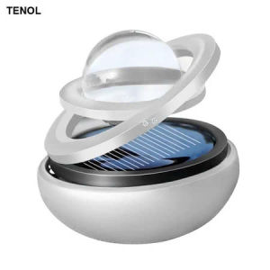 Nước hoa ô tô vòng xoay Galaxy có quả cầu vô cực chạy năng lượng mặt trời
