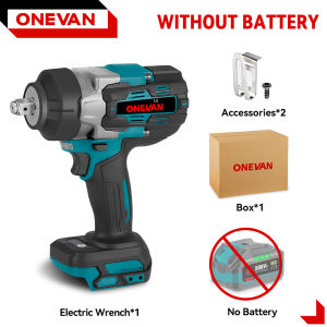 ONEVAN 1/2 Inch Brushless Electric Impact Wrench 2800N.M Cordless Impact Wrench Screwdriver Tool Car Repair Tools For Makita 18V Battery