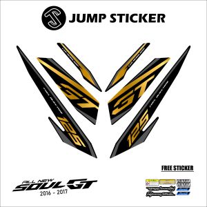 Stiker Striping Mio Soul GT 125  robot - 2016 - 2017 grafis variasi 001