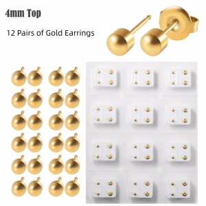 MUQZI 3mm/4mm loại cao cấp. Bộ dụng cụ xỏ khuyên tai Ngôi sao Thép không gỉ Dụng cụ xỏ khuyên tai Sử dụng cho xỏ khuyên tại nhà Trang trí đá pha lê Bông tai đính đá Tự làm khuyên tai