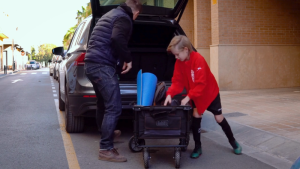 BLACK & DECKER Black Collapsible Storage Cart Folding Utility Wagon Holds up to 80kg