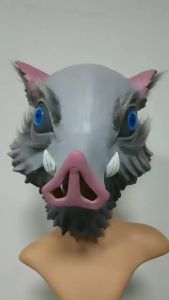 ≮927≯ Wolf head one of the twelve zodiac animals for cross-border sales Latex mask Halloween party costumes featuring wolf headgear are selling like hotcakes